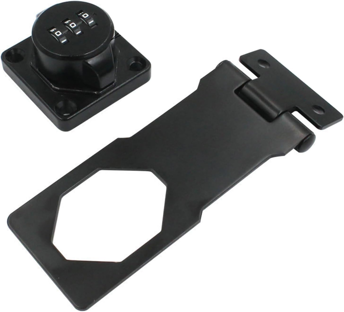 Amazon｜室内扉 鍵 後付け 補助錠 3桁ダイヤル式 ネジ止めタイプ 快適防犯 どあロックガード 穴あけ不要 鍵キャビネット ロッカー