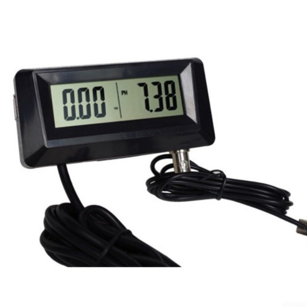Medidor de pH montado en la pared, probador de controlador de pH de instrumentos en línea para pruebas de calidad del agua, análisis de agua de piscina de acuario