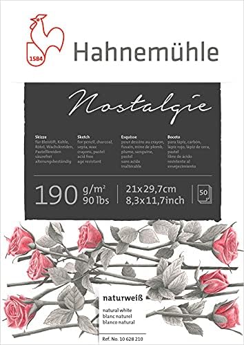 10628210 NOSTALGIE SKETCH PAD 190 G/M2, BLOCO DE DESENHO, TAM A4, 50 FLS