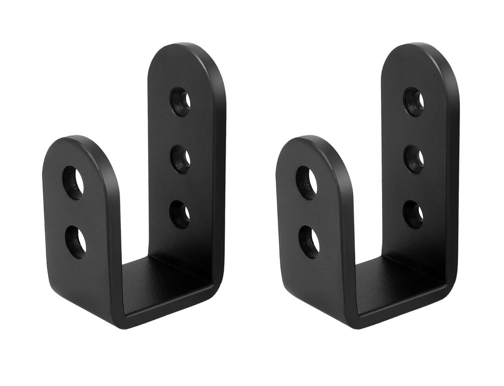 Paquete de 2 Soportes en U for Barricada de Puerta, Soportes de Puerta de Seguridad de Barra Abierta for el hogar, Refuerzo de Puerta de Garaje Que se Adapta a Tablas de 2x4