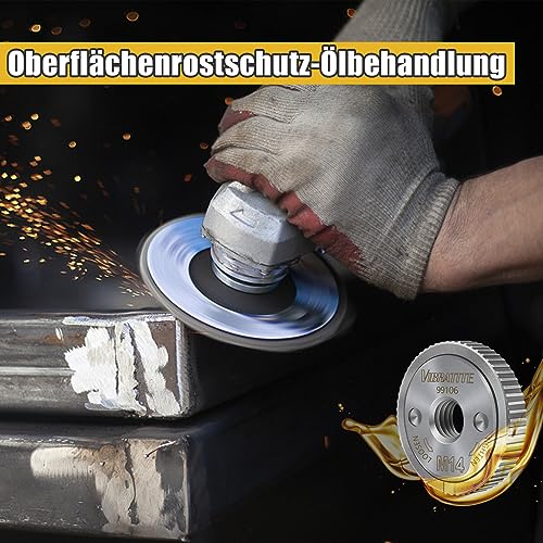 Schnellspannmutter für Winkelschleifer M14 – 2 Stück