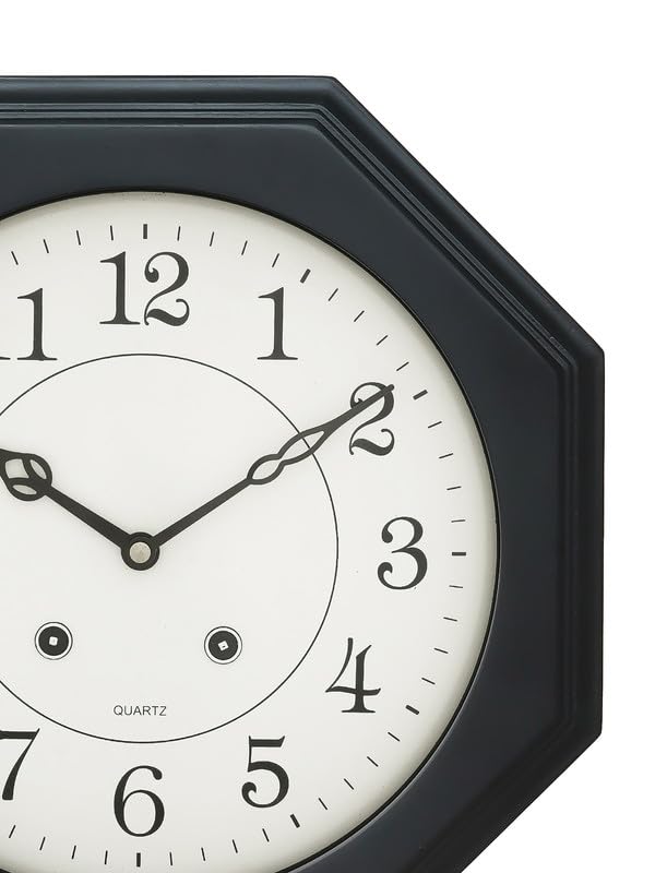 Image of CHRONIKLE Classic Vertical Analog Wooden Musical English Numbers Pendulum Chime Wall Clock for Living Room Home Decor Office Gifts (Size: 31 x 7 x 56.6 CM | Weight: 1825 Gram | Color: Black)