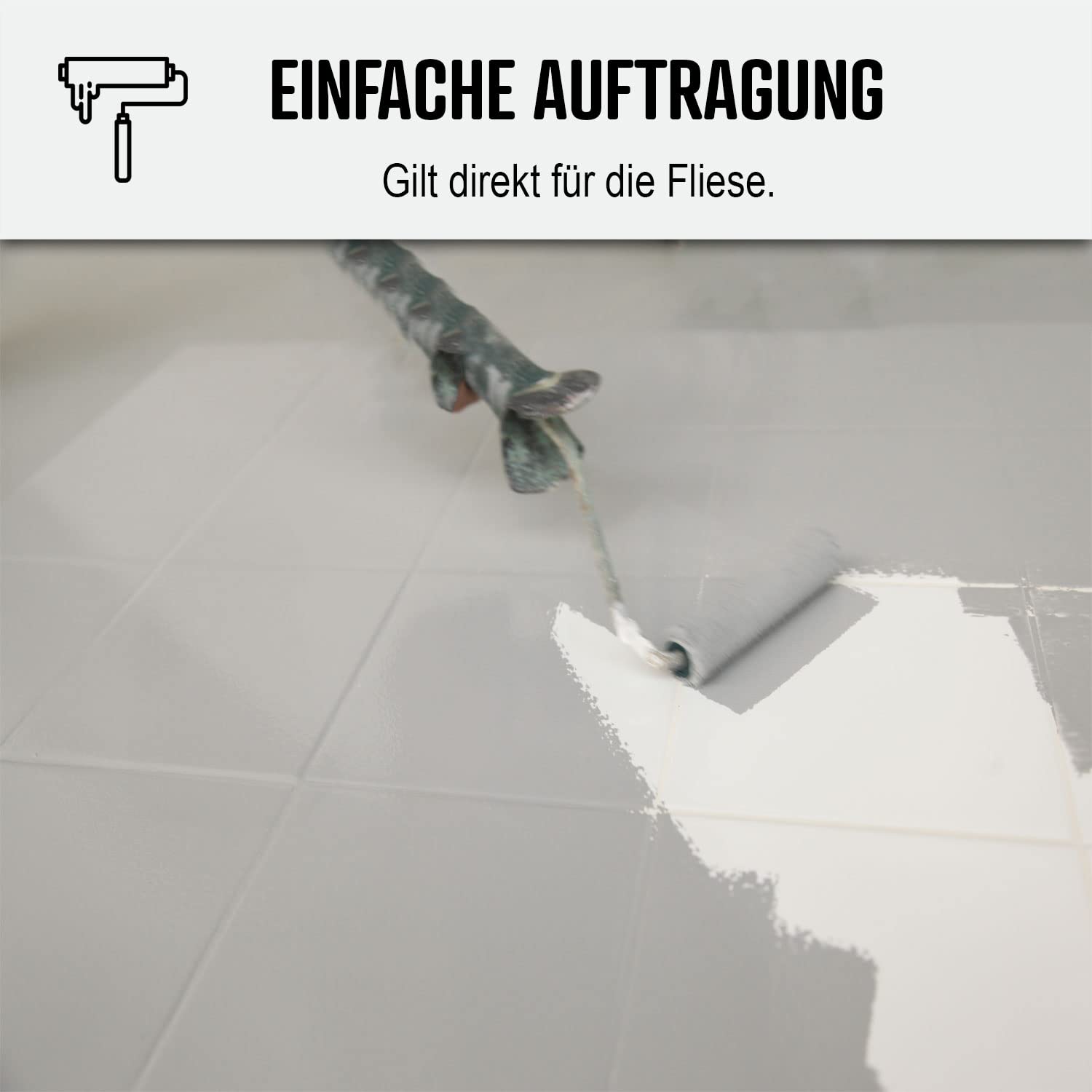 FLIESENLACK FÜR KÜCHE UND BADEZIMMER - ARCAPOXY FLIESEN RAL 9003 - Weiß - 1 kg (bis zu 10 m² in 2 schichten) | Leicht aufzutragen, schnell trocknend, hohe Deckkraft, haftet auf Fliesen, Beton und Holz. Arcane Industries