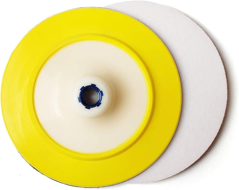 Boina de Polimento de Lã Feltro Z-LION 180 mm com Suporte Hook-and-Loop 5/8-11 para Politriz