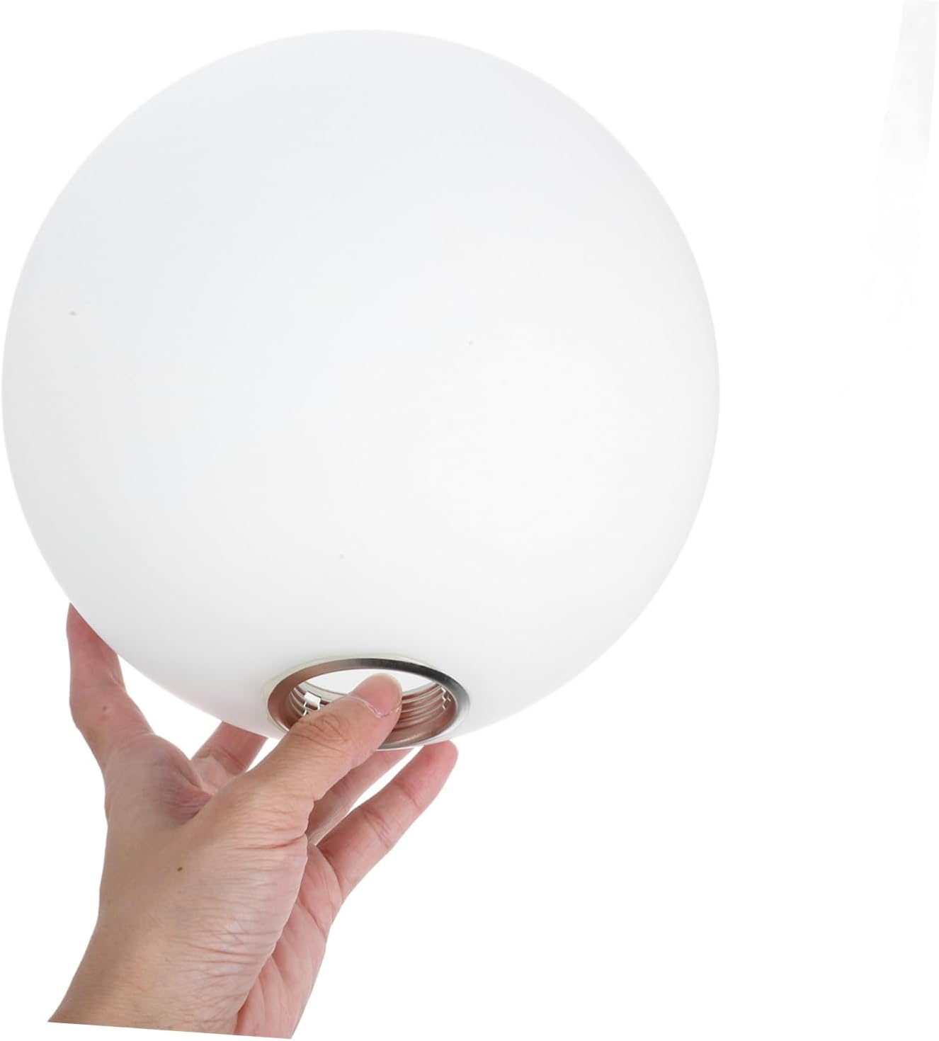 Mobestech Round Glass Globe Light Shade Replacement for E27 Fixtures Frosted White Pendant Lampshade for Outdoor and Indoor Use 12-inch Diameter