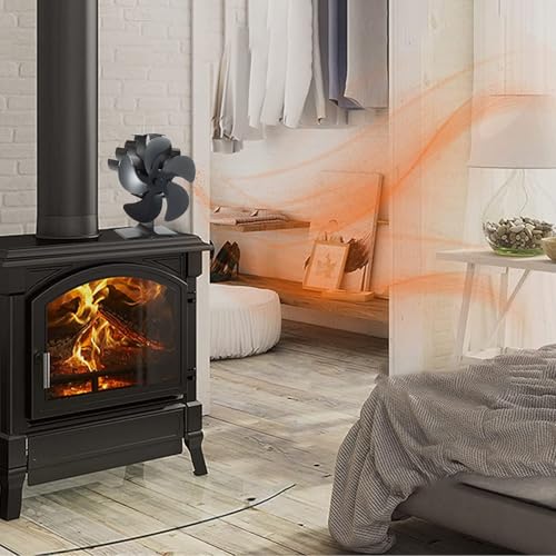 Ventilador de chimenea | Ventilador de estufa de leña - termoeléctrico para estufas de leña, quemadores de, accesorios para chimeneas - imagen 2