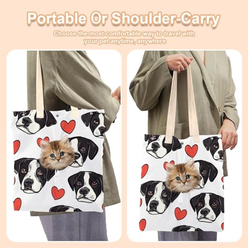 Sac de transport mains libres pour tête de chien et chat de voyage