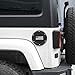JeCar Fuel Filler Door Cover Aluminum Gas Tank Cap for 2007-2018 Jeep Wrangler JK & Unlimited 2/4 Door