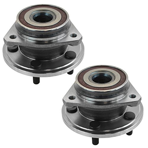 Image of TRQ Wheel Bearing and Hub Assembly Set for 1989-1999 Jeep Cherokee | for 1990-1992 Jeep Comanche 1993-1998 Jeep Grand Cherokee RWD Driver and Passenger Side with Composite Rotors