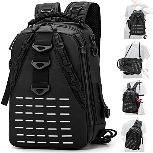 Angelrucksack mit Rutenhalter von Acemall Multifunktionale Angeltasche