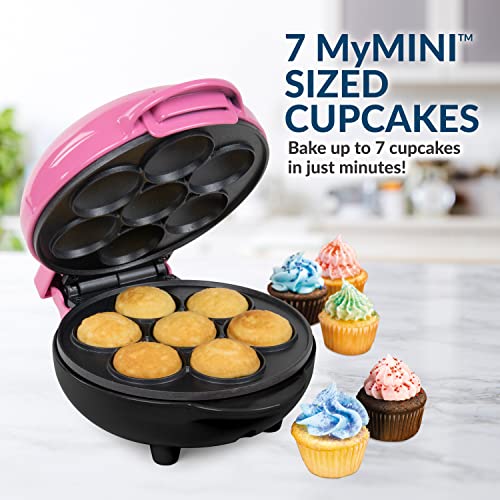 image for Nostalgia MyMini Cupcake Maker, Compact Size for Dorms, Apartments, Ma