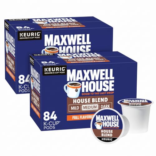 Maxwell House House Blend Medium Roast K-Cup Coffee Pods (84 Pods) (Pack of 2)