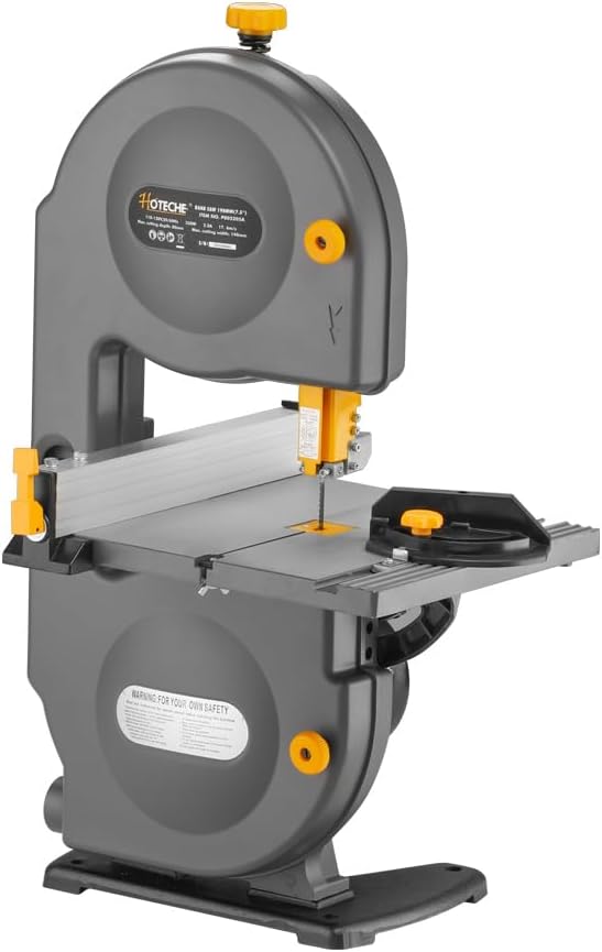 HOTECHE 7.5 INCH Band Saw 3-Amp Tilted Cutter for Wood & Metal