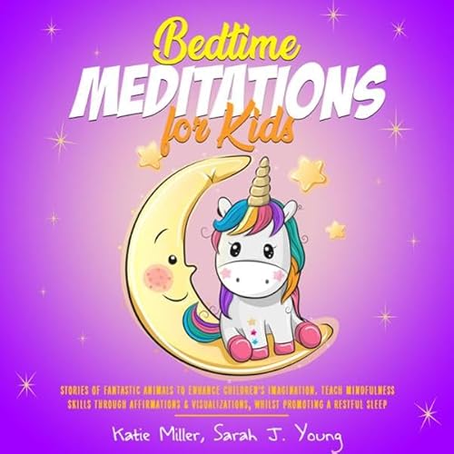 Bedtime Meditations for Kids Audiolivro Por Katie Miller, Sarah J. Young capa
