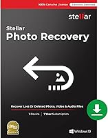 Vista 1 de Software de recuperación de fotos estelar para Windows Estándar Recuperar fotos perdidas o eliminadas, vídeos y archivos de audio 1