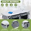 Mesa de Camping Plegable Pnbfhn Modelo Oxford con Organizador de Almacenamiento (Gris) miniatura 7