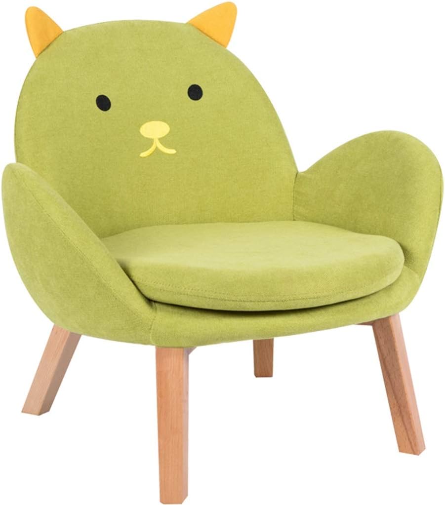 Couch Armchair Cartoons Cute Animal-Shaped Sofa Chair in Boy Bedroom Reading Corner Rest and Entertainment Chairs Birthday Present Load-Bearing 75kg (Color : Green A Size: 556260cm) (Green D 55*62*