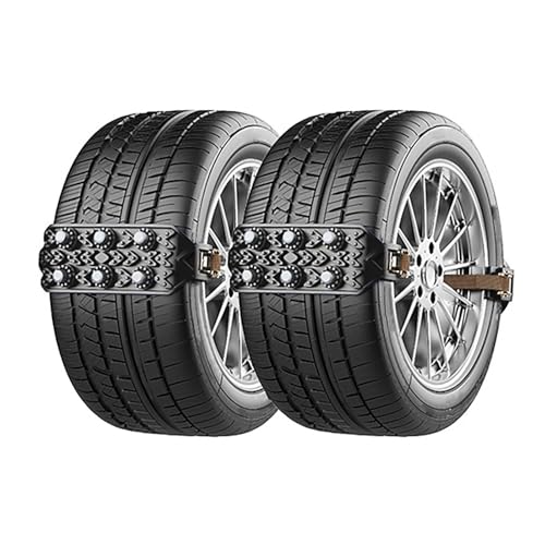 Cadenas Coche Nieve para Kia Picanto Rio Ceed Stonic Soul Telluride Seltos XCeed, Cadenas de Nieve Cadenas de Ruedas de Neumáticos Ajustables para Ancho de Neumático 165-265mm(6,5-10,43')