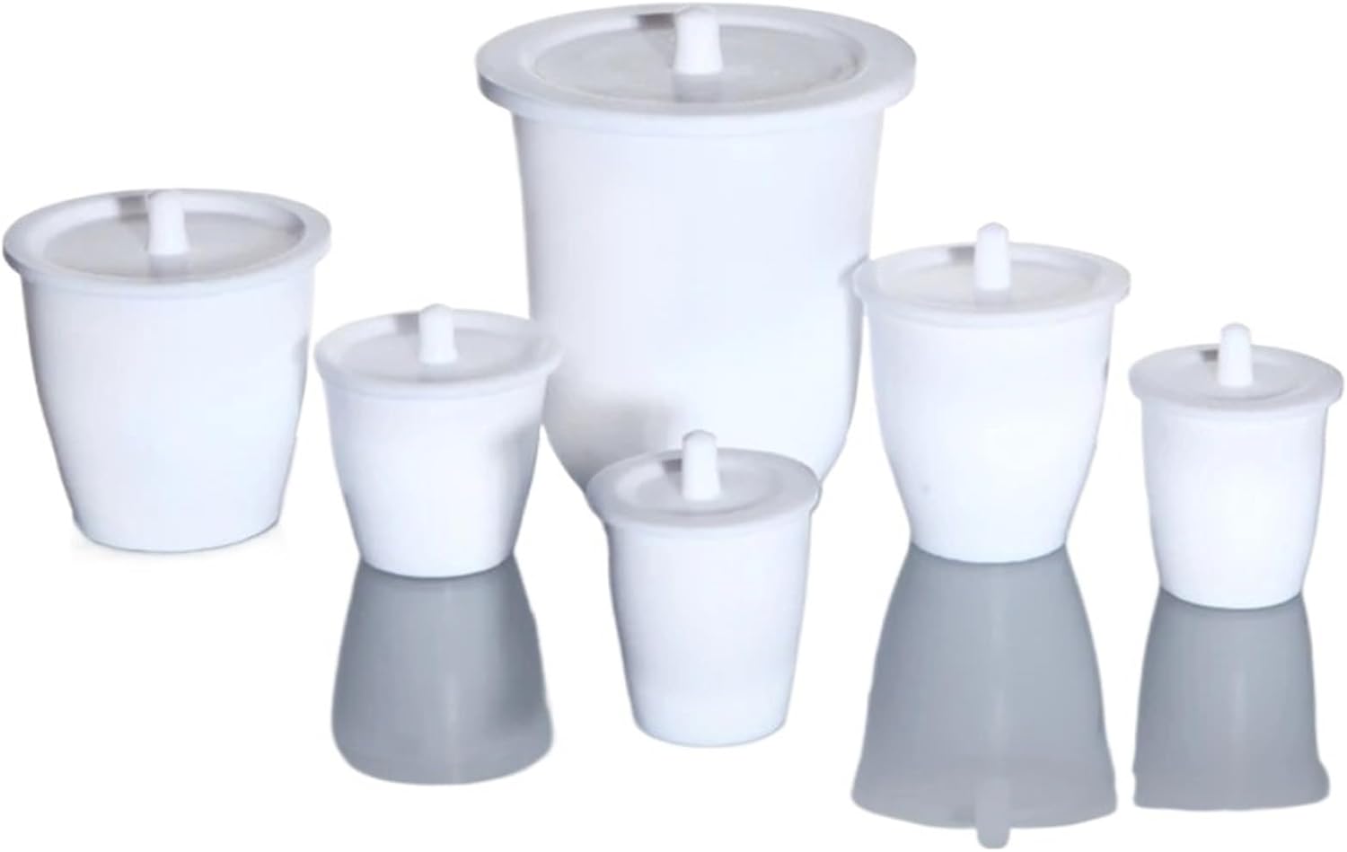 2pcs/lot 25/30/50/100/250mL Lab Polytef PTFE Crucible with Cover Laboratory Equipment(100mL 2pcs)