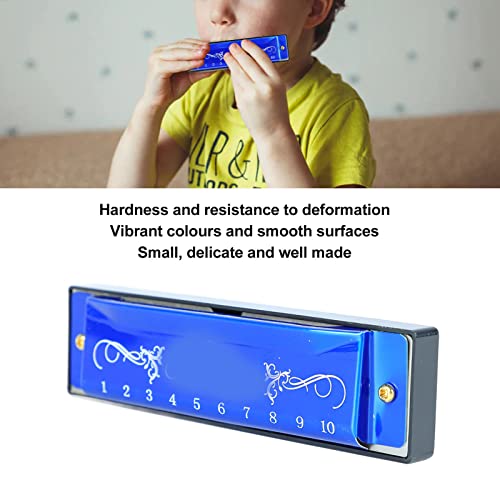 Harmonica, 20 Chansons Harmonica 10 Trous Longue Durée pour le Voyage (Bleu) - Les Beatles, Paul McCartney, John Lennon, RIngo Starr, George Harrison Harmonica, 20 Chansons Harmonica 10 Trous Longue Durée pour le Voyage (Bleu) – Image 4