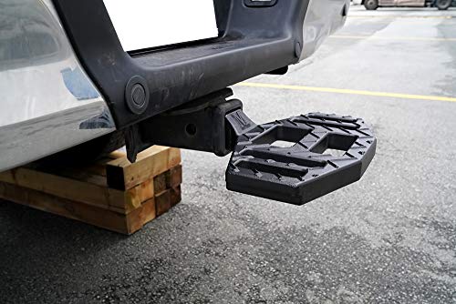 Aps Hammer Forged Carbon Steel Black 2-Inch Hitch Step Compatible With Class 3 Receiver Hitch (Bumper Guard Bumper Protector Bumper Step) #TOP2