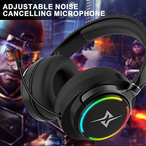 targeal Gaming Headset with Microphone for PC, PS4, PS5, Xbox One, Xbox Series X|S - 3.5mm Jack Gamer Headphone with Noise Canceling Mic-907 Black by targeal - Used condition - Image 2