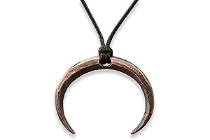 Celestial Witch's Embrace: Waning Gibbous Moon Necklace