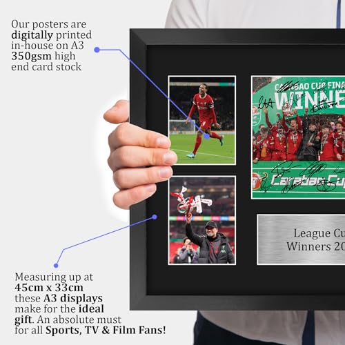 HWC Trading FR A3 Liverpool Caraboa Cup Champions 2024 Printed Memorabilia Signed Autograph Photograph Display for Football Fans and Supporters - Image 3