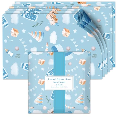 Scent-Hi Carta Profumata per Cassetti, Profumi di Talco per Bambini,
