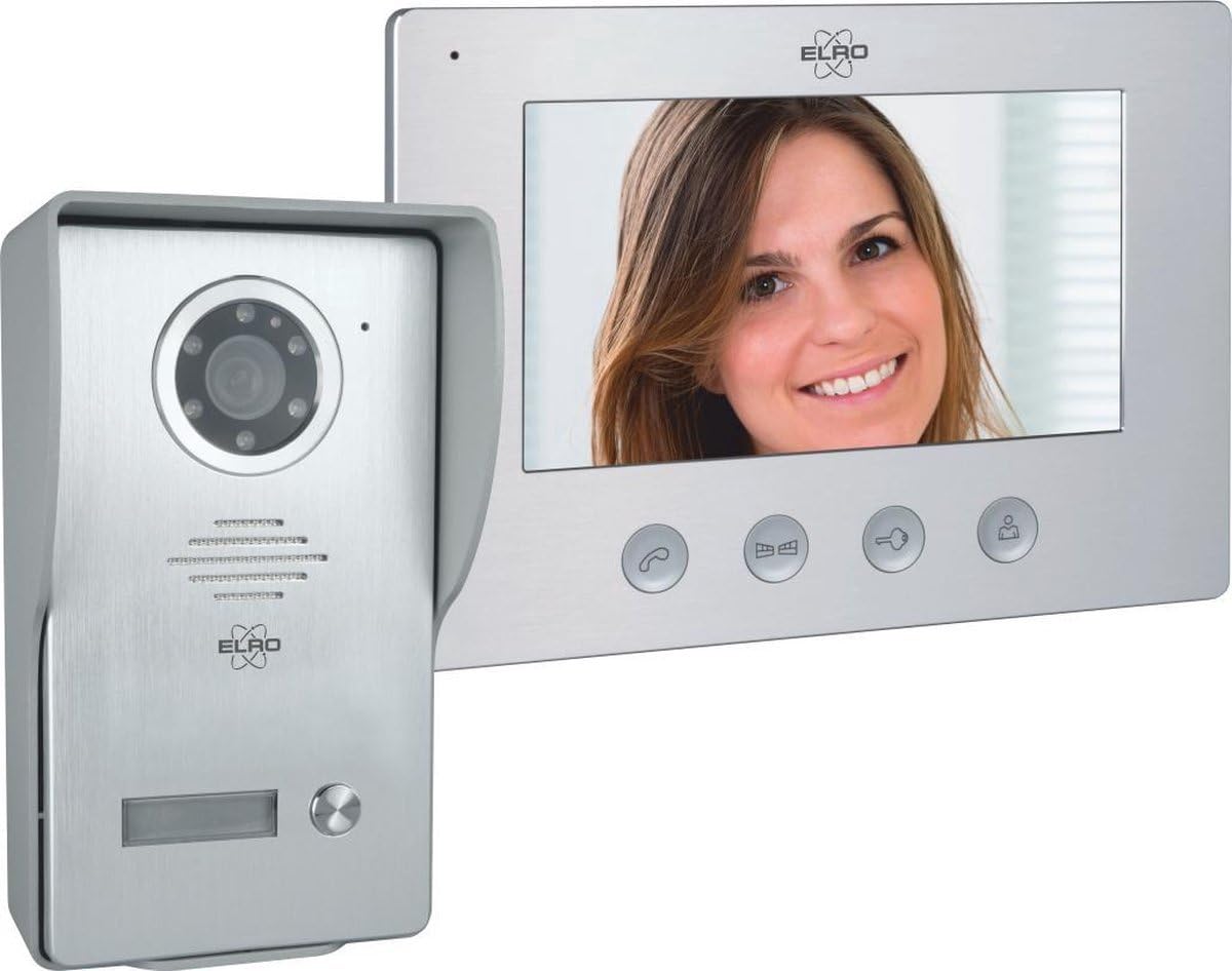 Elro DV4000 Videocitofono │ Telecamera 1080P Full HD con Visione Notturna │ Cavo a 4 Fili │ 16 Suonerie