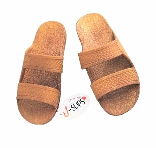 J-Slips Sandals for Women and Men - Comfortable Jesus Jandals for Beach, Summer, and Shower - Waterproof Hawaiian Slides in 12 Colors, Sandalias (Sand, W8) - Image 7