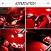 cciyu 9 Pack Red LED Bulb Replacement fit for 2009-2017 Nissan 370Z LED Interior Lights Accessories Replacement Package Kit