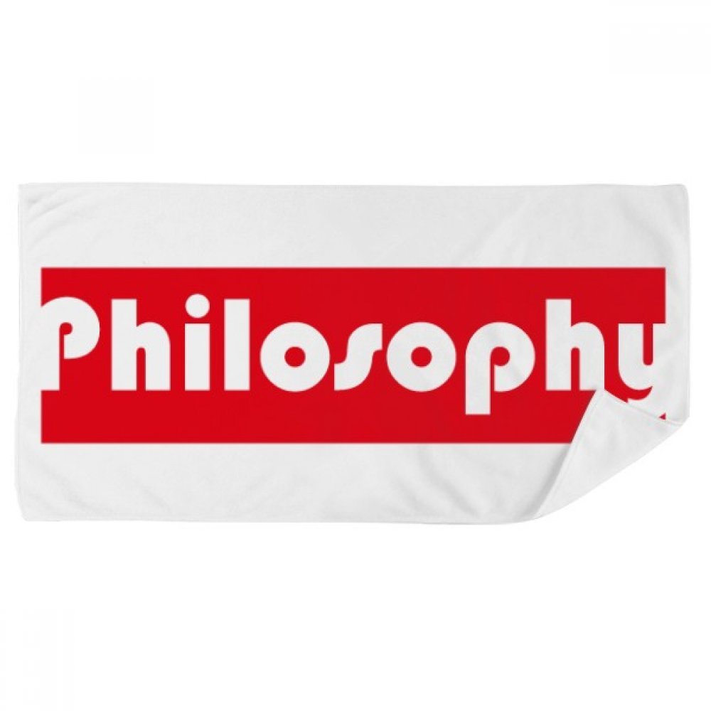Serviette de bain philosophie rouge pour le sport et la toilette