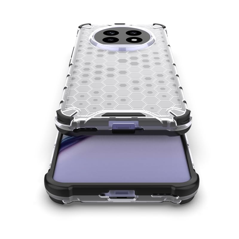 Image of Plastic Bumper Back Case Cover for Realme 13 Pro 5G / Realme 13 Pro Plus 5G (Transparent)