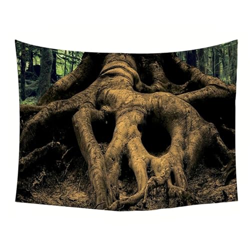 Tenture tissu nature pour masquer mur abîmé grand format déco