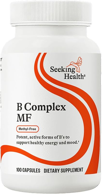 Evorina Seeking Health B Complex MF - Vitamin B Complex with Folate, Niacin, & Folinic Acid - Support Energy & Immune System Health with B Vitamins - 100 Capsules | High Strength Herbal Supplement | Clean Label Ayurvedic Wellness-image-44