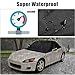 Half Car Cover for Honda s2000 1999-2009, 600D Windshield Cover for Rain Ice and Snow Top with Reflective Strip, Weatherproof Roof Protector