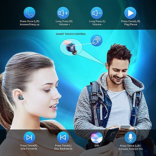 Wireless PRO Bluetooth 5.3 Earbuds In Ear Negro miniatura 5