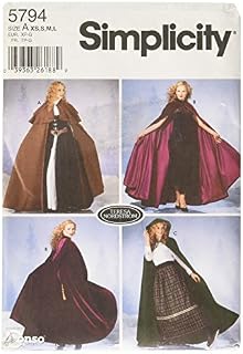 Simplicity 5794Women's Costumes, Paper, White, A (XS,S,M,L)