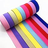 GANGYUAN 5 Yards Long 20mm 25mm Wide Colorful Heavy Stretch Elastic Band for Sewing Crafts DIY (Cream-Coloured, 20mm) - Image 5