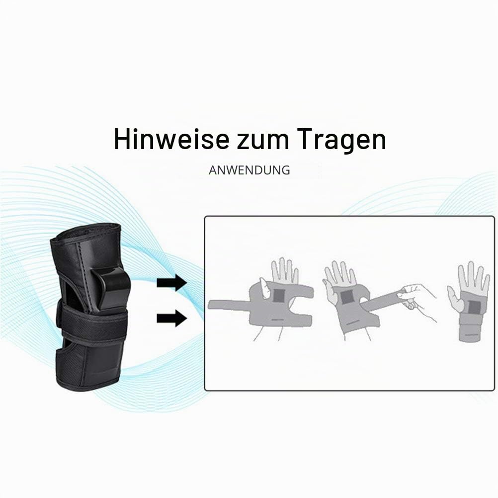 1 Paar Handgelenkschoner Erwachsene und Kinder, mit Handflächenschutzpolster, Straßen-Sport, Handgelenkschutz Skateboarding, Longboarding, Rollschuhlaufen