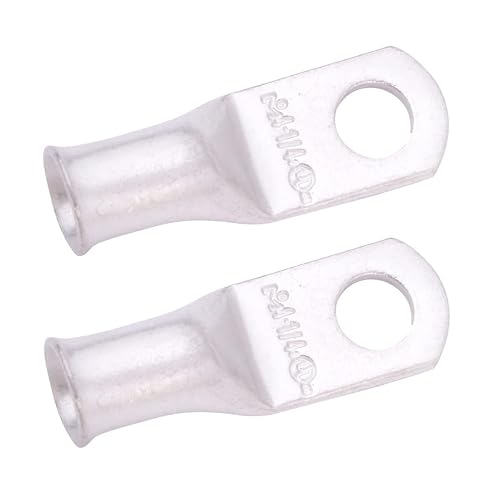Miniatura 218 de SELTERM - Terminal en anillo de grado marino UL 2/0 AWG 3/8 pulgadas (25 uds) para batería, terminal tubular de cable eléctrico, conector calibre