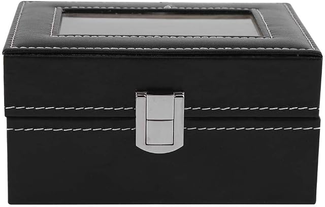 Asixx Watch Storage Box, High Grade 3 Slots PU Leather Box Case Fashionable Design Elegant Appearance For Watch Jewellery Display Storage Organizer Hot