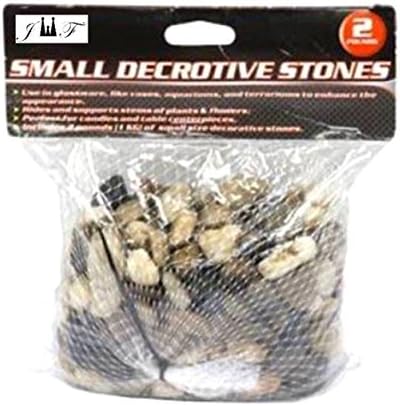 2 Pounds River Rock Stones - Natural Polished, Pebbles, Outdoor Decorative Stones, Natural Gravel, For Aquariums, Landscaping, Vase…