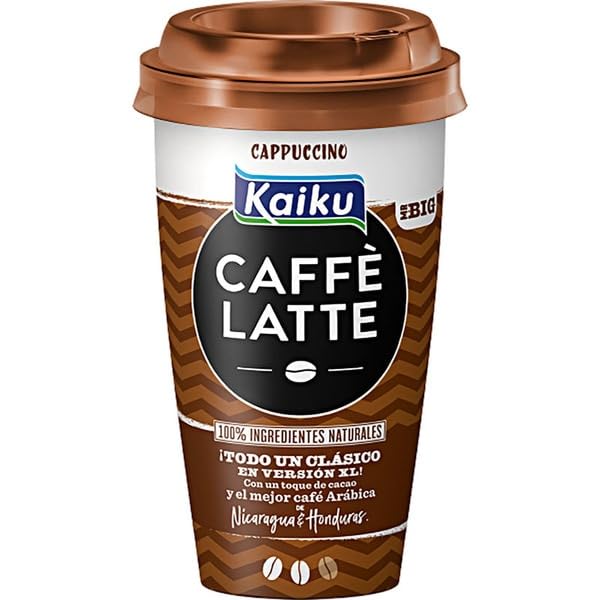 6 Unidades KAIKU CAFFÈ LATTE SABORES (REFRIGERADO) (KAIKU CAFFÈ LATTE CAPPUCCINO, 370 ml.)