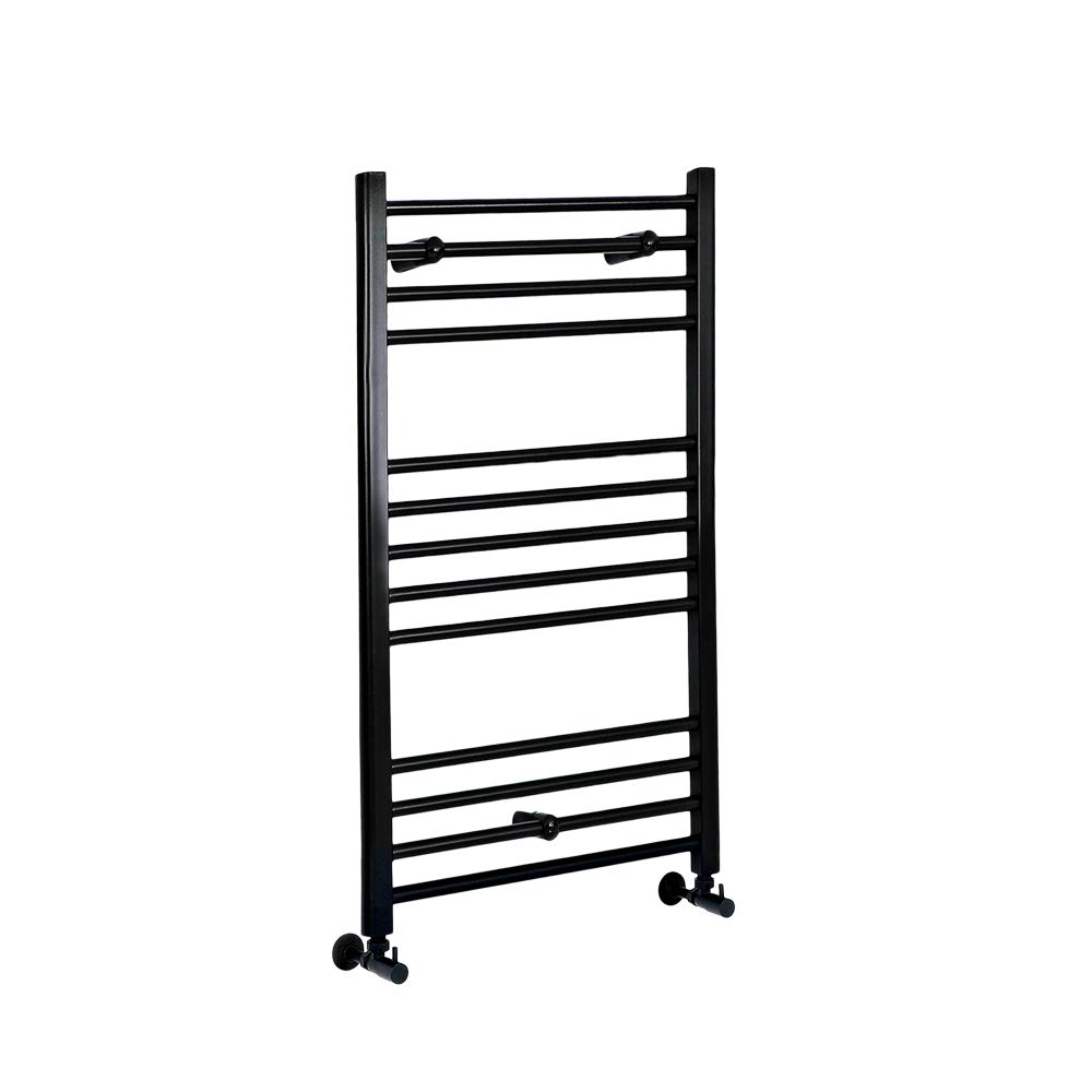 Milano Nero Black Straight Bar Heated Towel Rail - 1000 x 400mm
