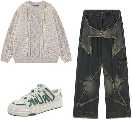 Aelfric Eden Women Solid Sweater Crew Neck Long Sleeve Knit Sweater Oversized Pullover Sweater - Image 4