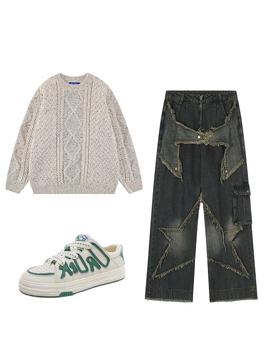 Aelfric Eden Women Solid Sweater Crew Neck Long Sleeve Knit Sweater Oversized Pullover Sweater4