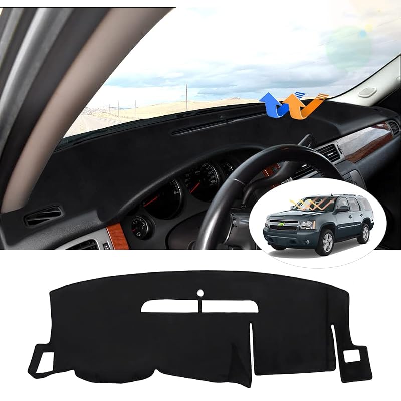 Capa para Painel CARTIST para Chevrolet Silverado e GMC Sierra 2007–2013, com dois porta-luvas, 50,8 x 25,4 x 12,7 cm