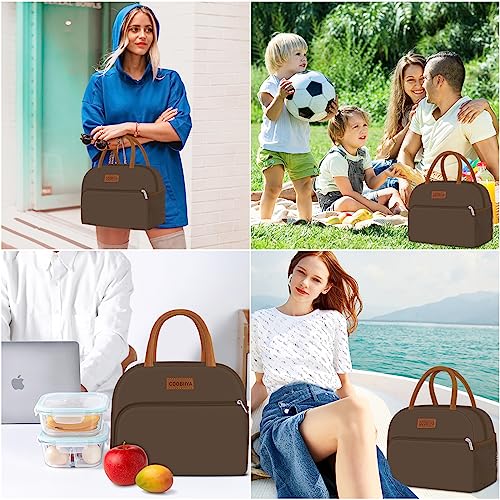 image for Coobiiya Lunch Bag Women, Lunch Box for Women Adult Men, Small Leakpro